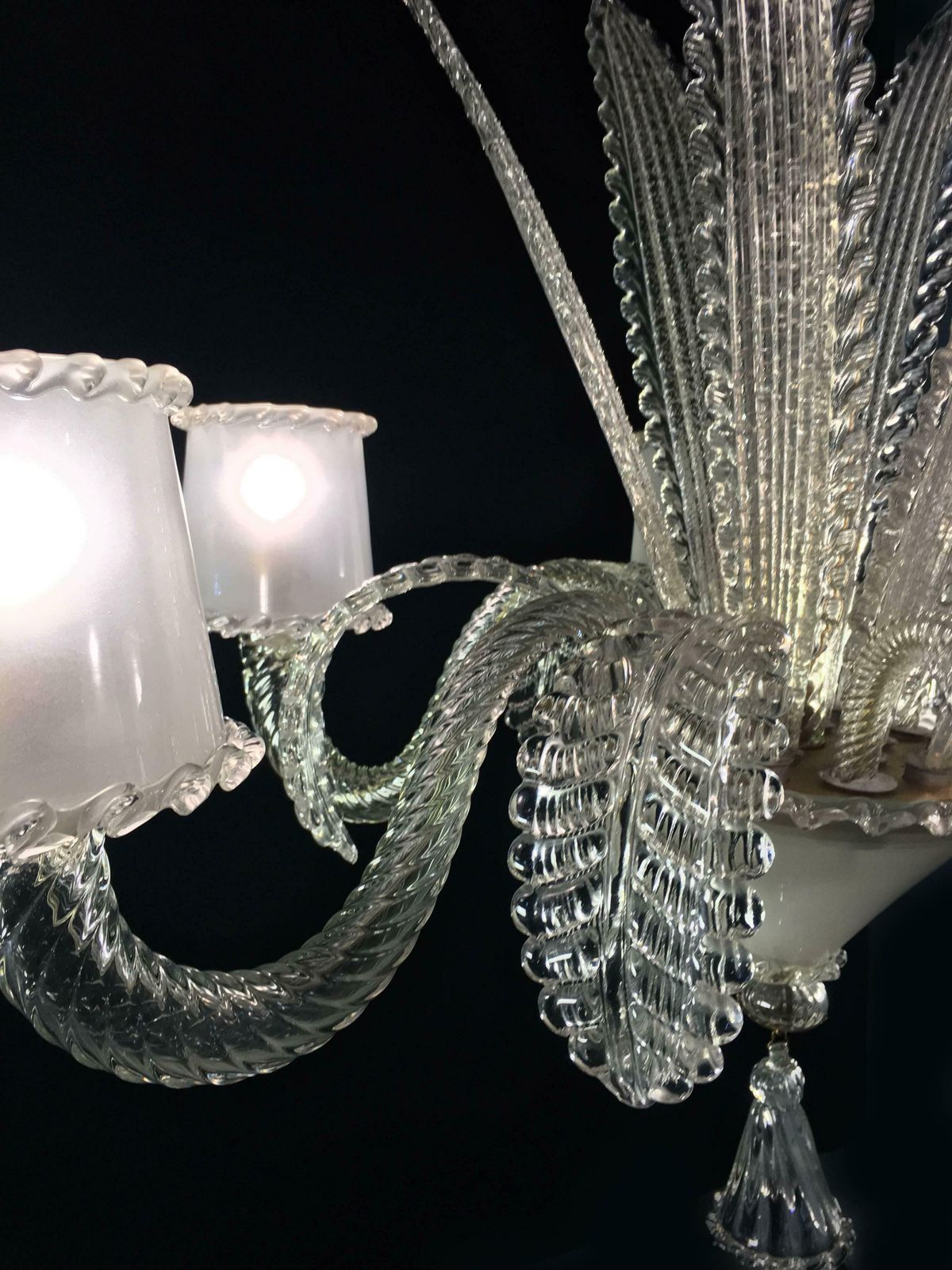 Chandelier By Barovier & Toso, Murano, 1940s photo 6461.0