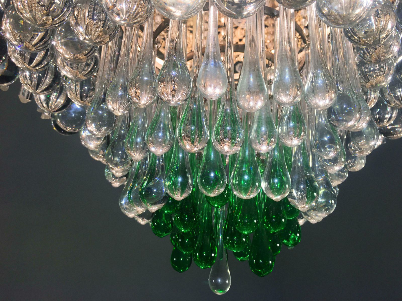 4039.0 Amazing Italian Chandelier Royal Crown Murano 1950s photo