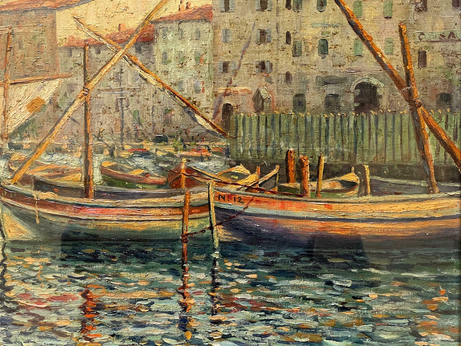 Boats In Portofino. Italy, 1920 photo for sale