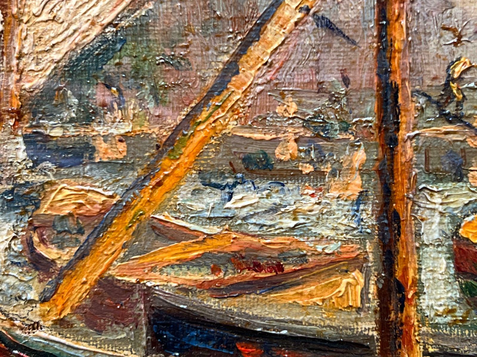 Boats In Portofino. Italy, 1920 photo vintage