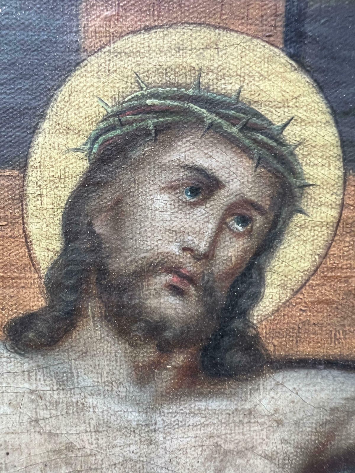 Christ On The Cross And His Mother After The Deposition, Italy, 18th Century photo vinterior