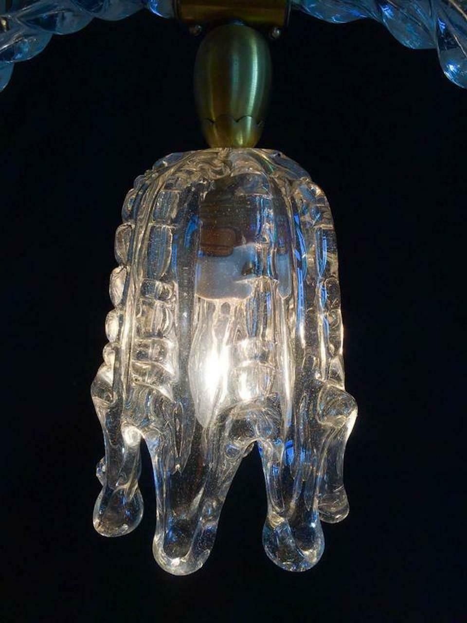 Table Lamp Art Deco By Ercole Barovier, Murano, 1940s photo vintage