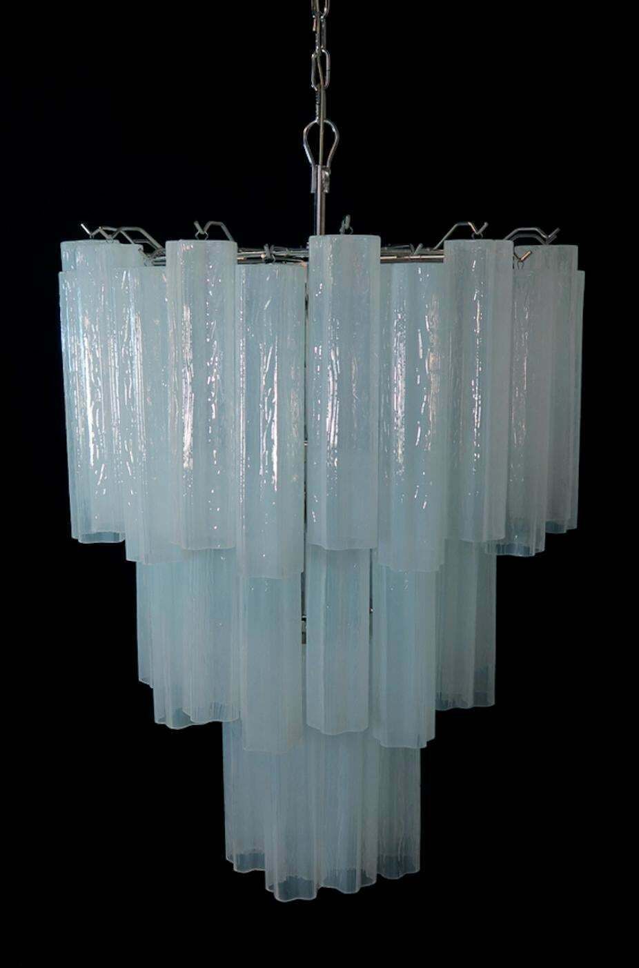 Pair Of 48 Tronchi Chandeliers In Toni Zuccheri Style For Venini, Murano photo buy