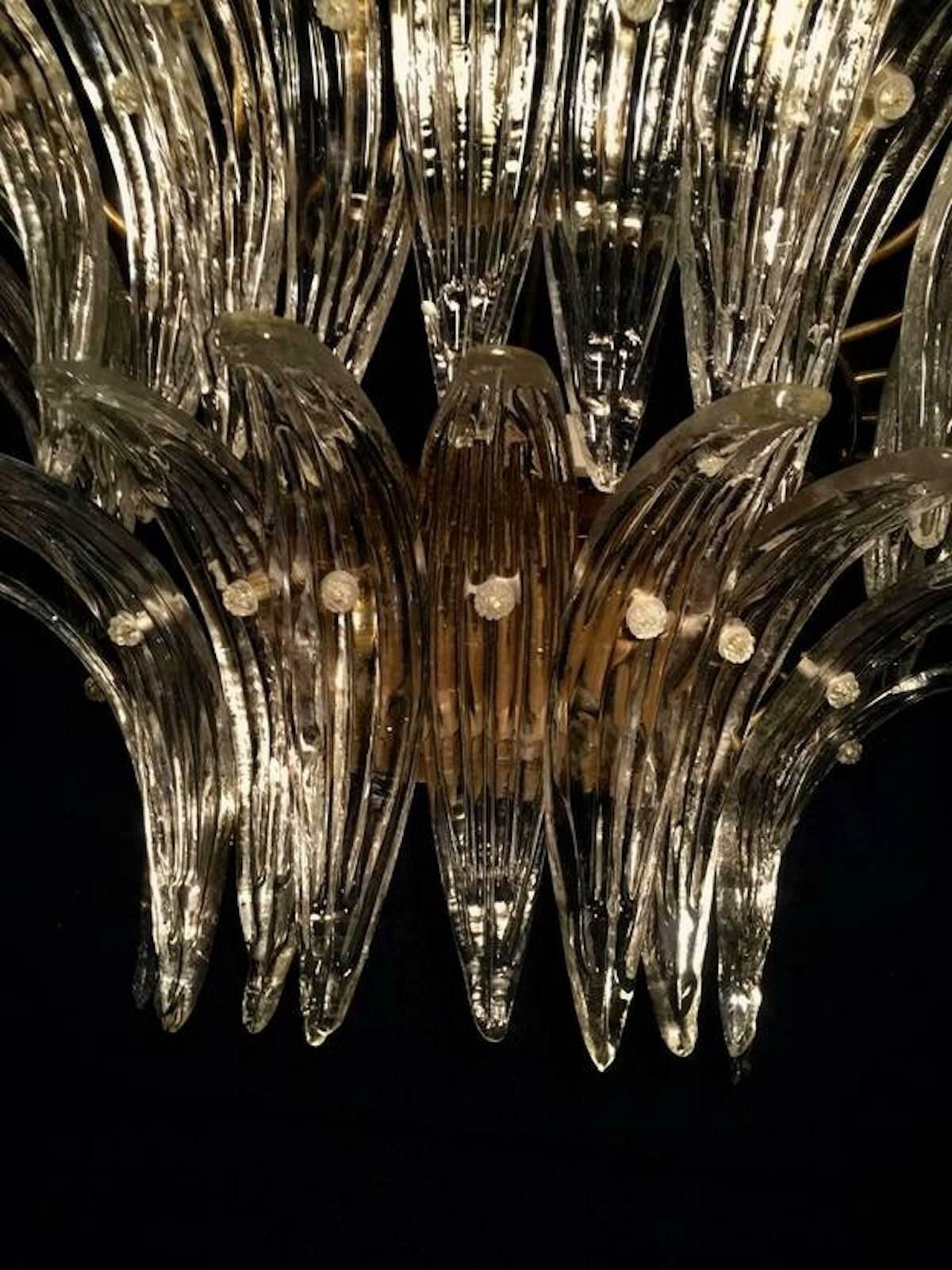 Italian Palmette Sconces By Barovier & Toso, Murano, 1960 photo vinterior