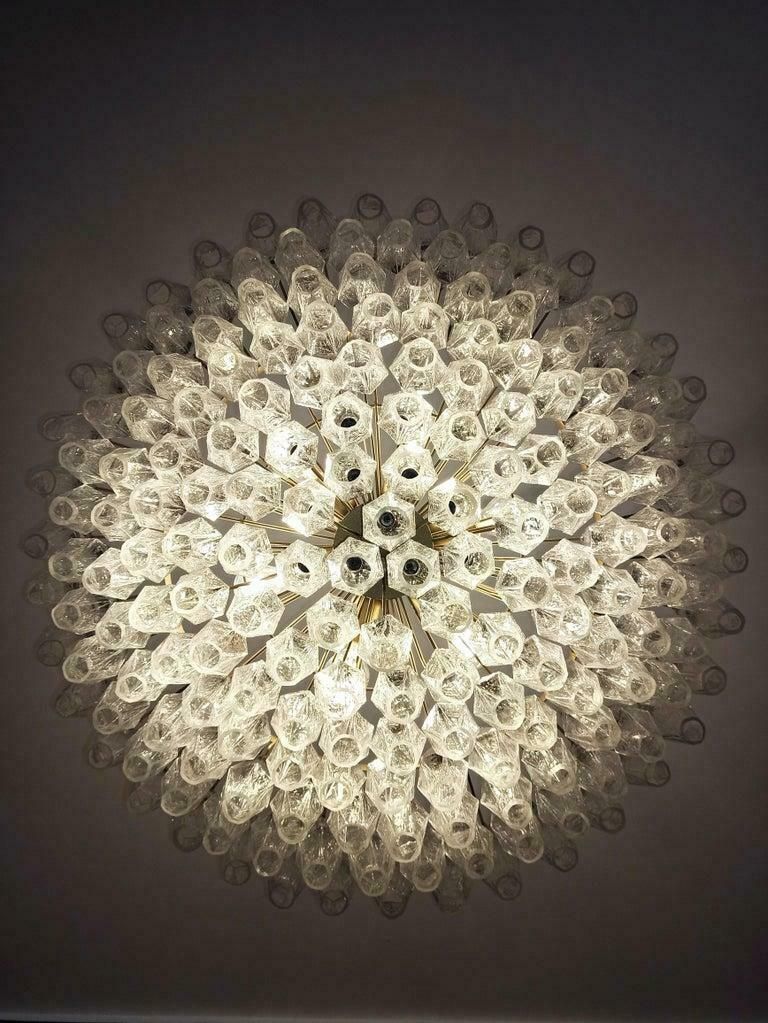 photo buy Pair Of Poliedri Chandeliers, Murano