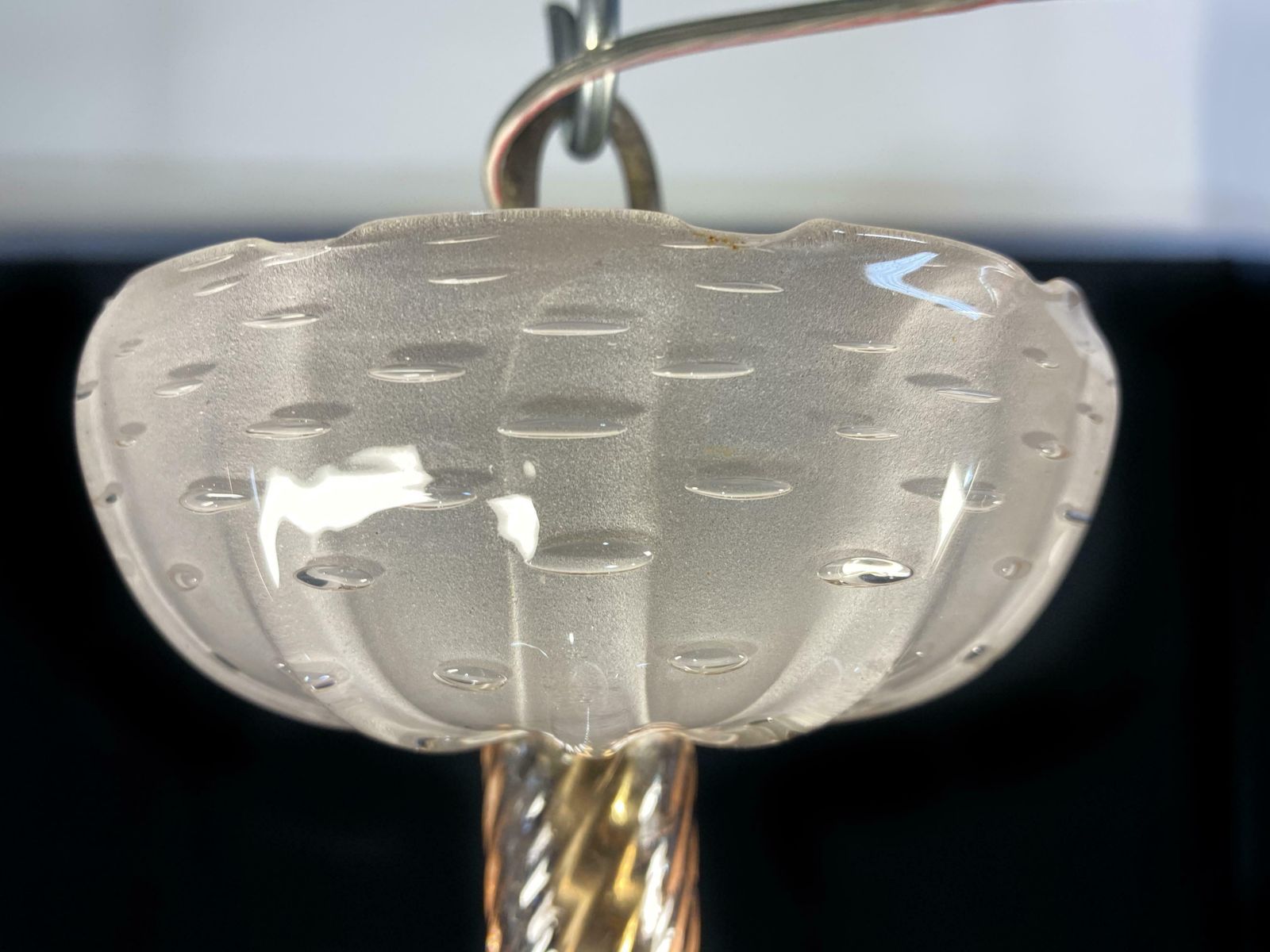 photo buy Charming Pink Glass Lantern Chandelier By Barovier And Toso Murano 1940
