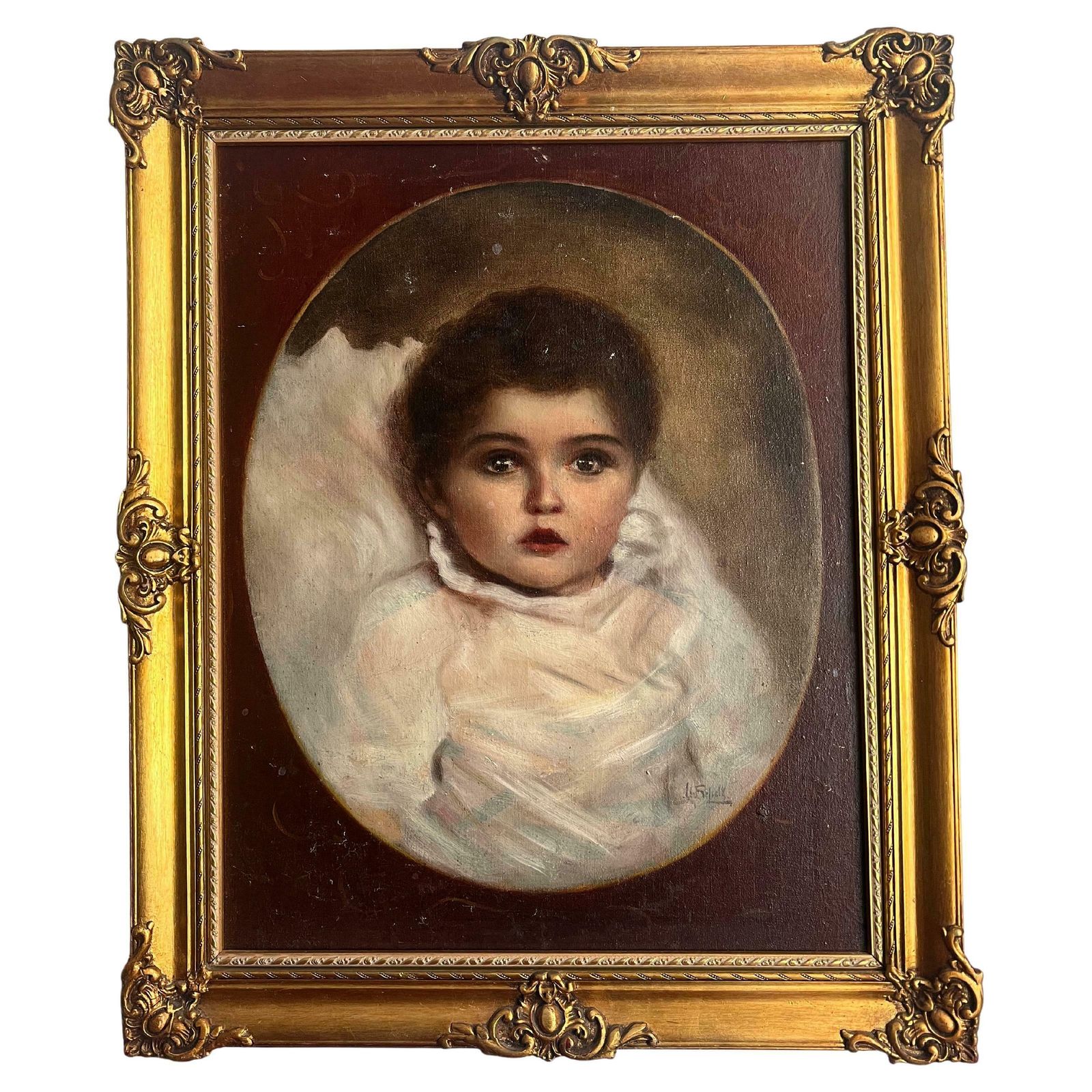 Portrait Of Alittle Girl Budapest 1910