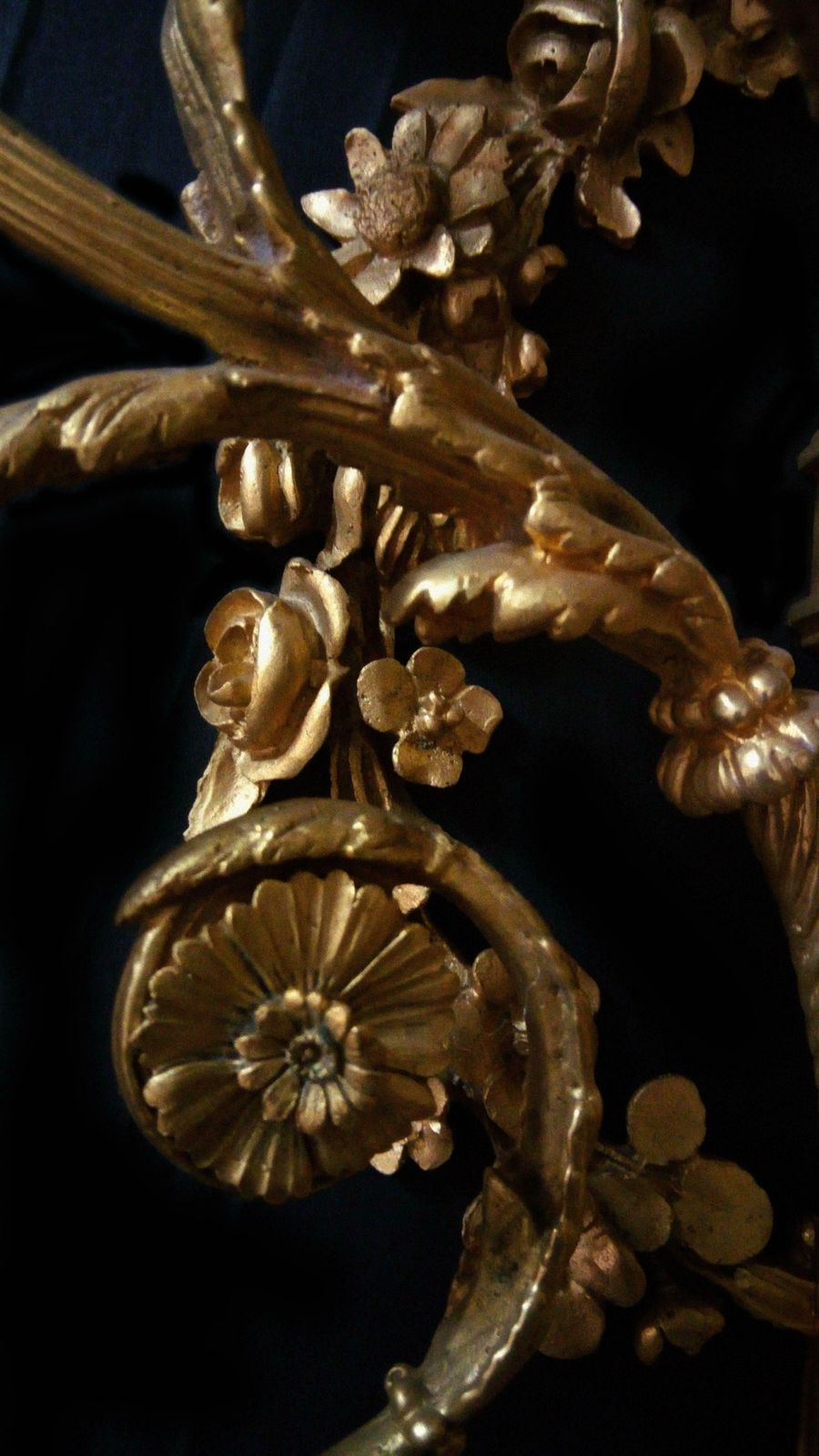 photo furniture Pair Of Louis XVI Gilded Golden Gilded Bronze Sconces With Five Lights