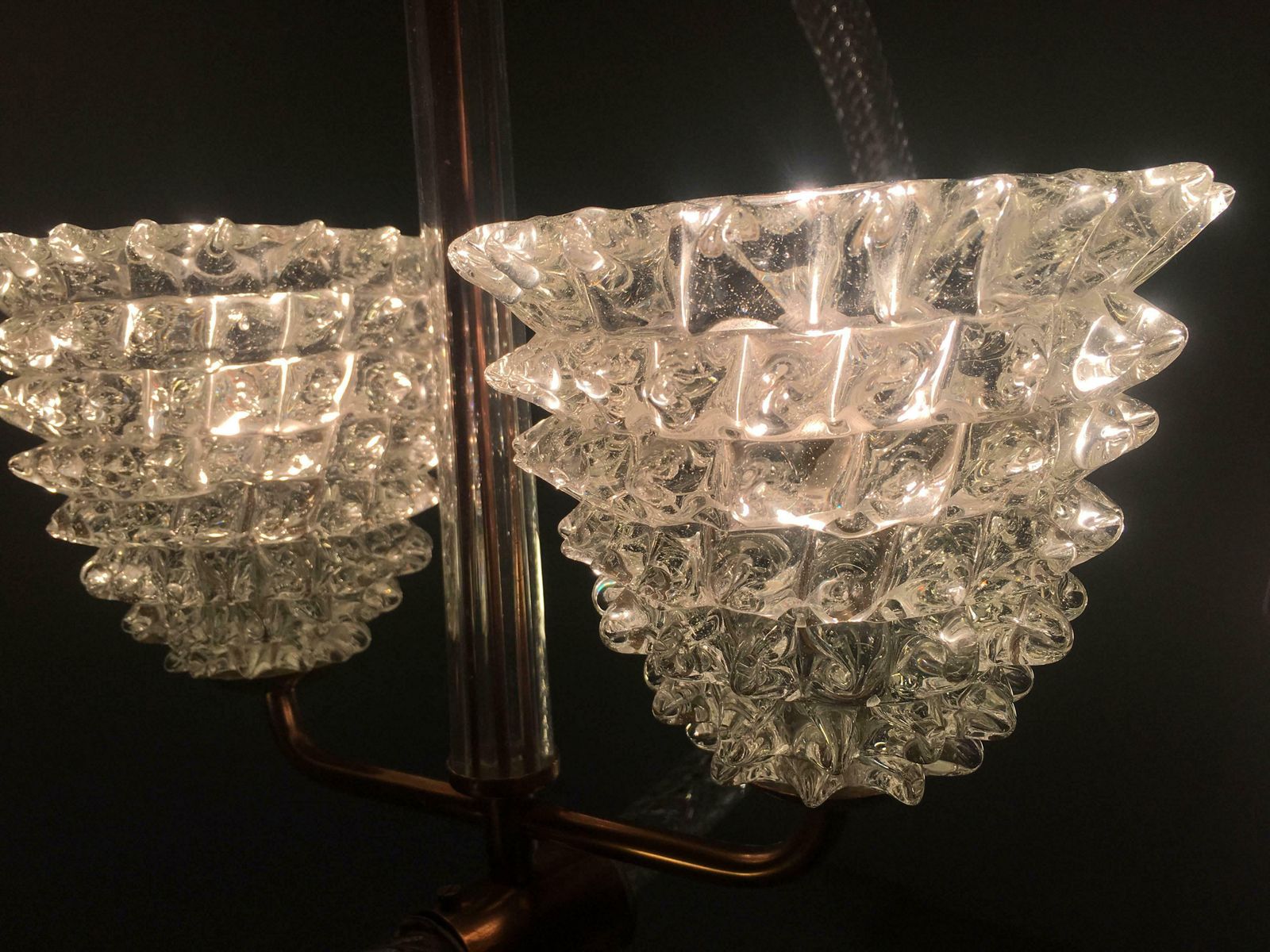 Charming Italian Chandelier By Ercole Barovier Murano 1940 photo buy