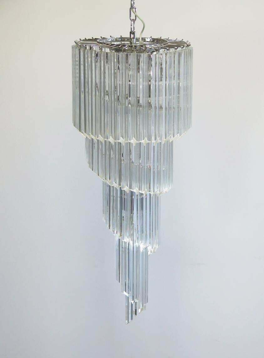 Majestic Pair Of Murano Chandeliers, Murano photo vintage