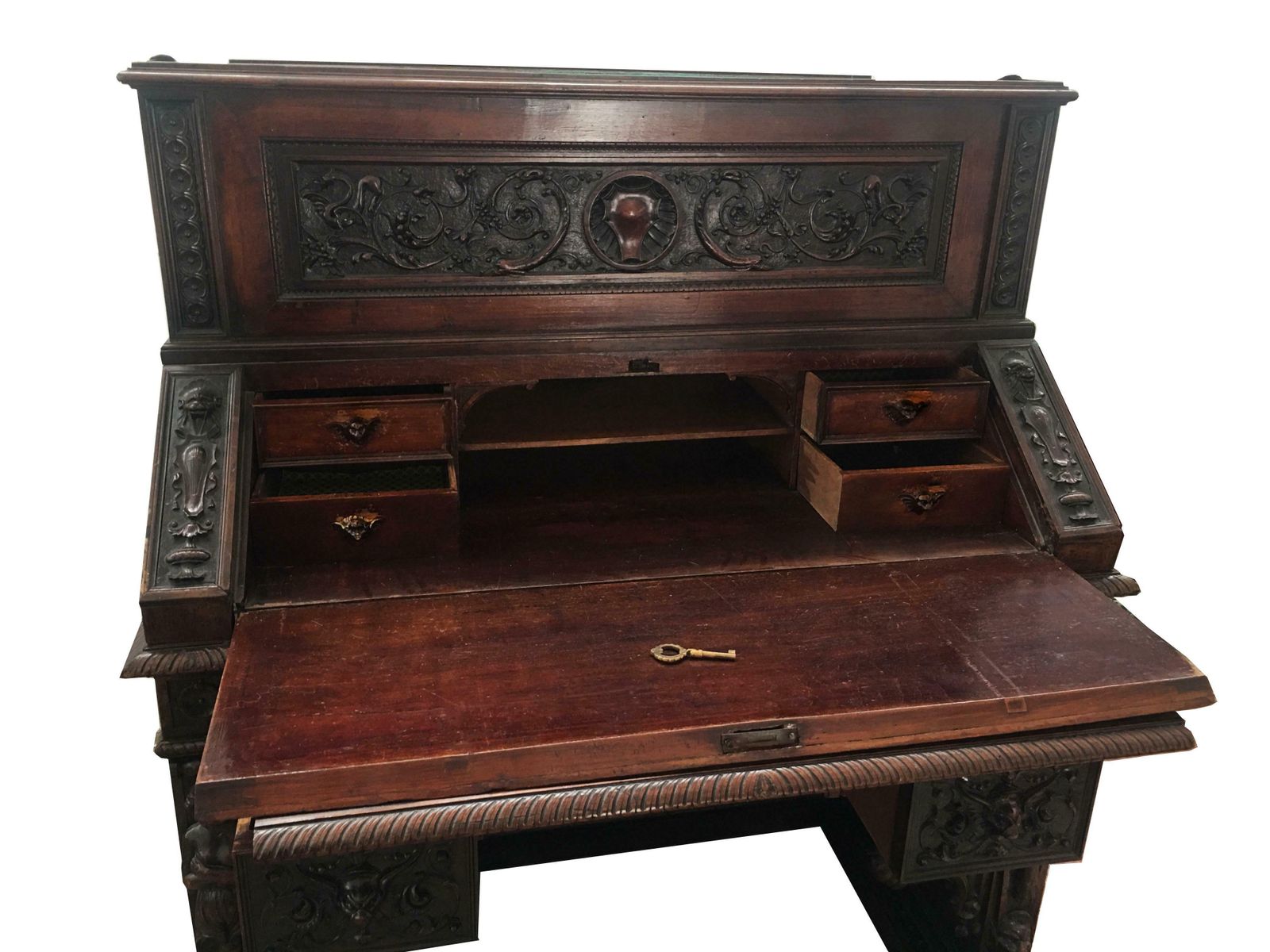Majestic Italian Desk  Circa 1820 photo vintage