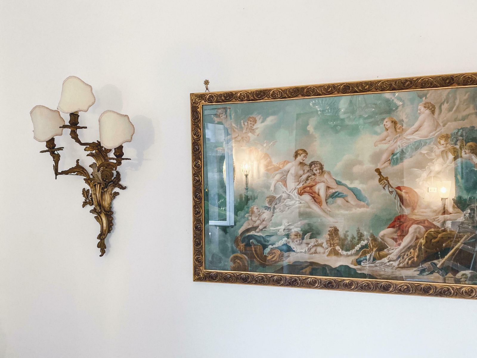 19th Century Pair Louis XV Style Gilt Bronze Appliques Or Wall Lights photo vinterior