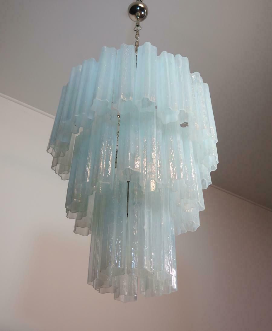 Pair Of 48 Tronchi Chandeliers In Toni Zuccheri Style For Venini, Murano £4,486.52per Set photo 4039.0