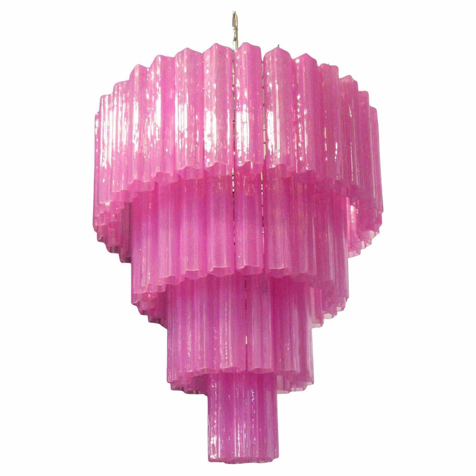 Amazing Pair Of Tronchi Chandeliers Style Toni Zuccheri For Venini, Murano photo vinterior