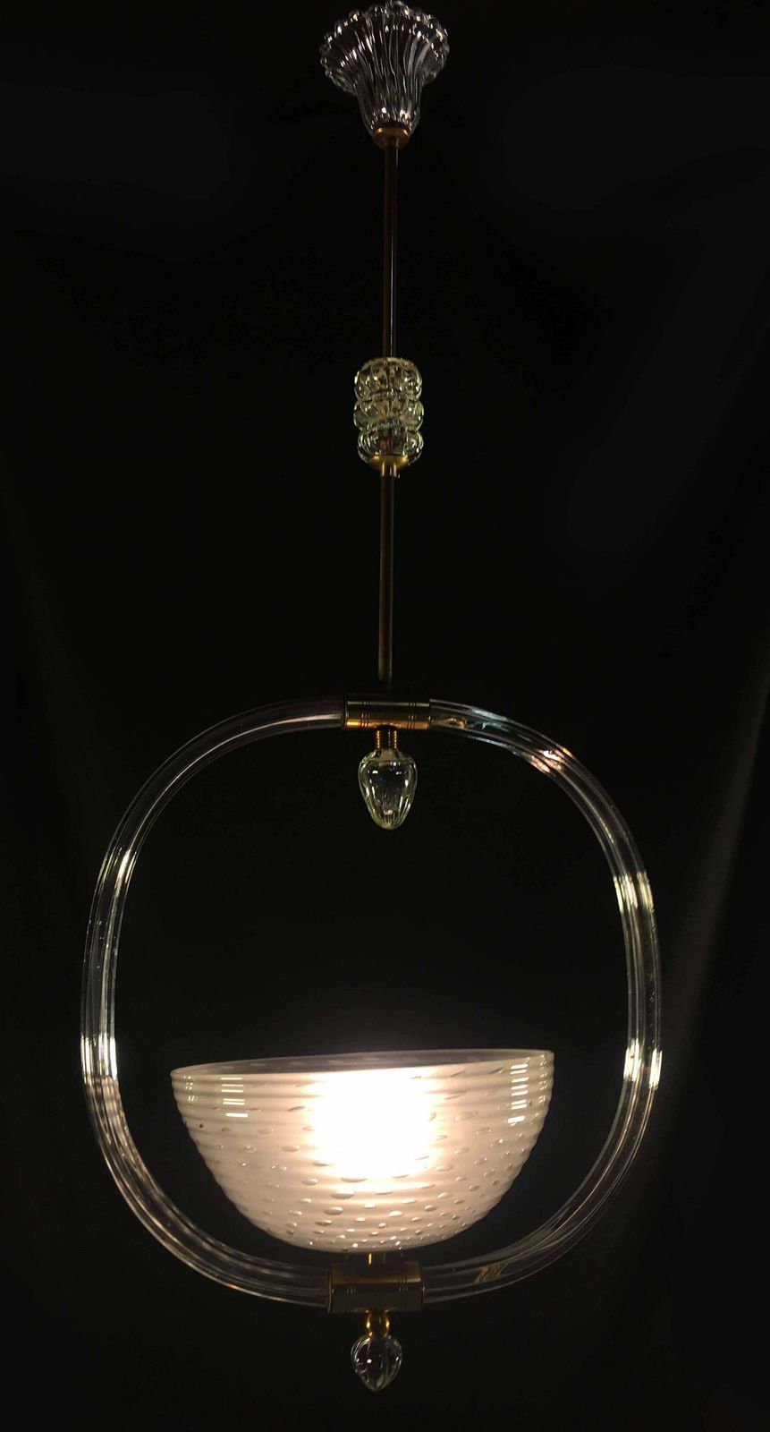 Charming Italian Chandelier By Barovier And Toso Murano 1940 photo buy