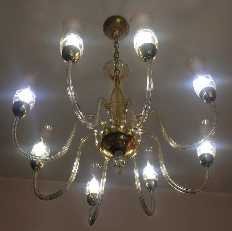 Italian De Majo Chandelier, Murano, 1990 photo buy