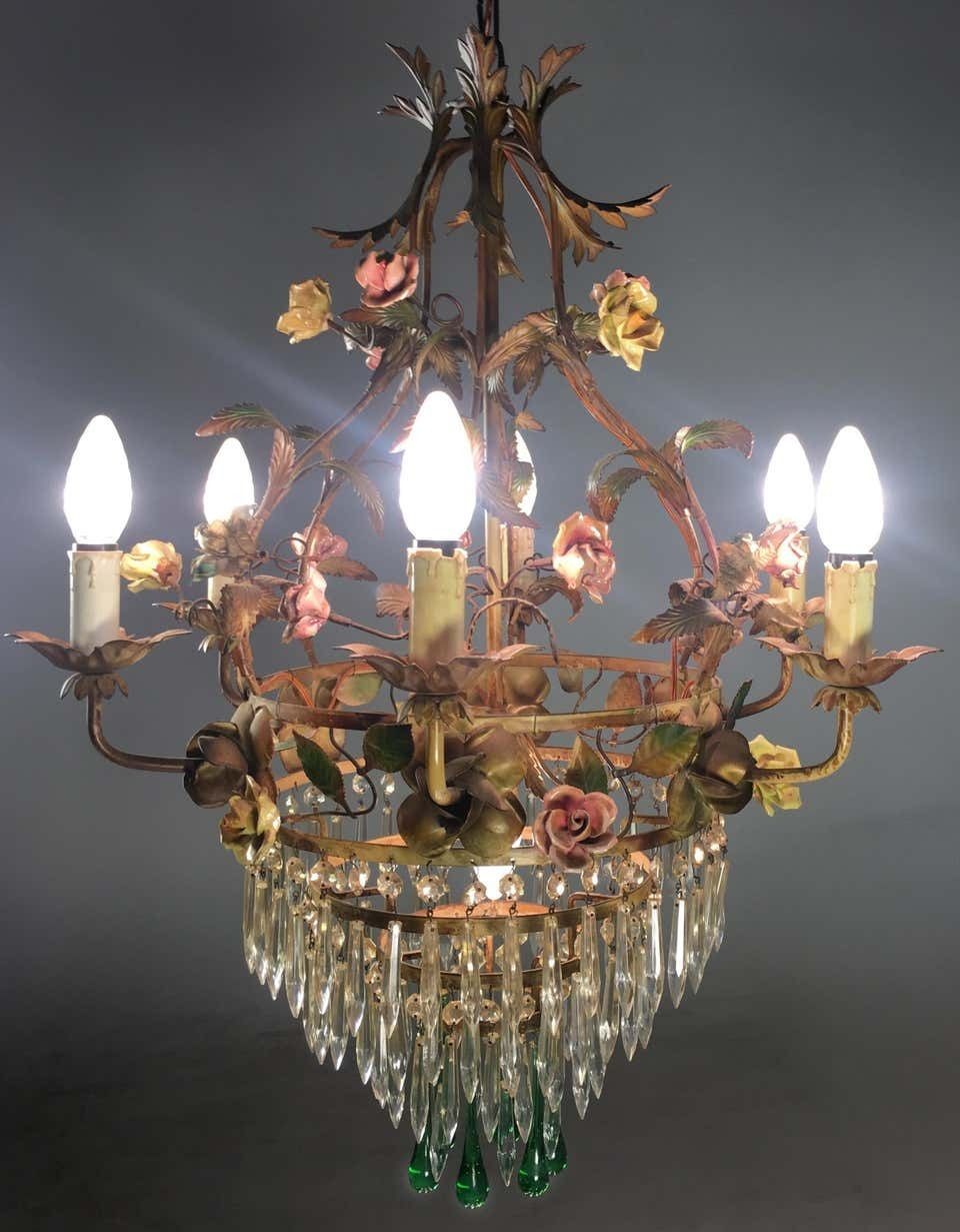 Mid 20th Century Fine Italian Chandelier, Murano, 1940 photo Lighting