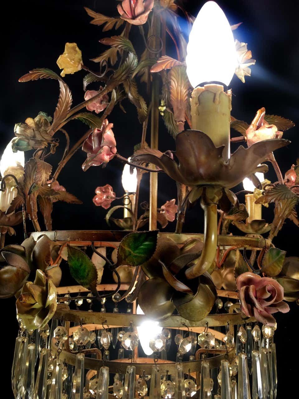 photo furniture Mid 20th Century Fine Italian Chandelier, Murano, 1940