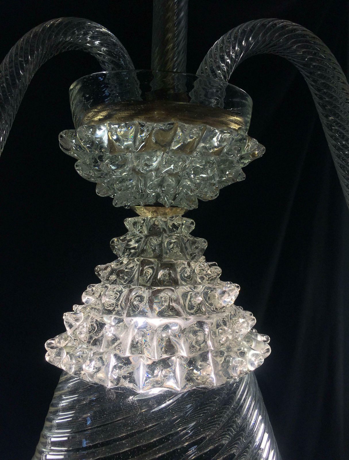 Italian Chandelier By Barovier And Toso  Murano  1950 photo for sale