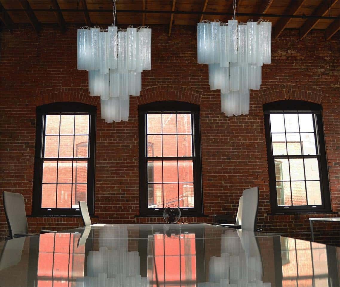Opal Silk 48 Trunks Chandelier In Toni Zuccheri Style, Murano photo furniture