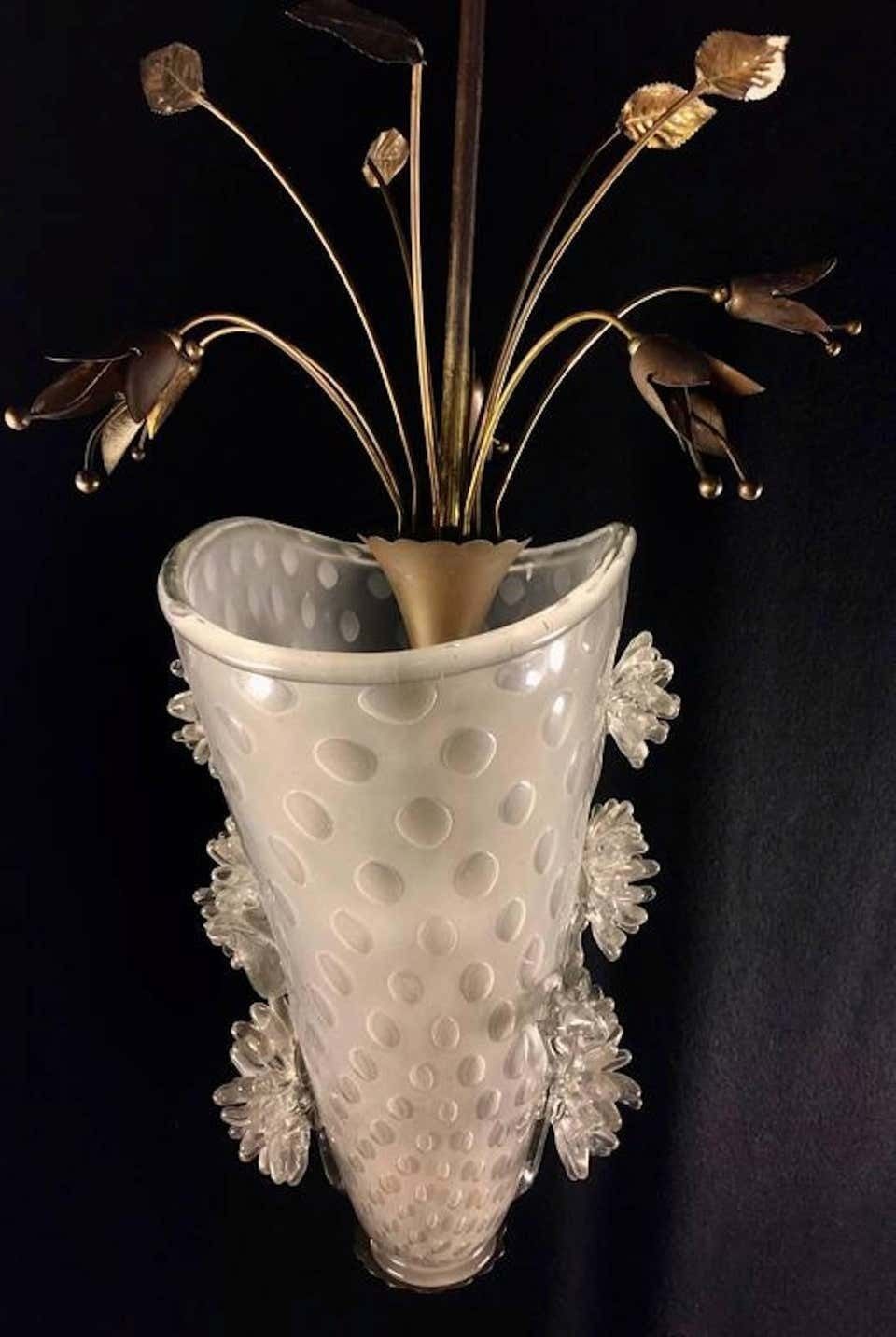photo furniture Extraordinary Italian Chandelier By Archimede Seguso, Murano, 1940s