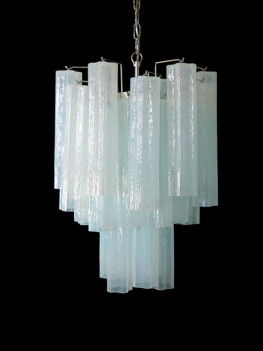 Pair Of 30 Tronchi Chandelier In Toni Zuccheri Style For Venini  Murano photo vintage
