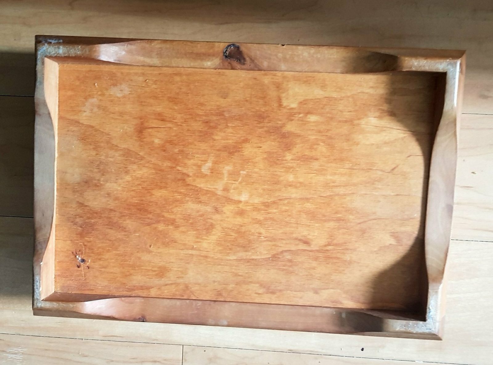 Antique Handmade Wooden Box With A Capercaillie Motif photo for sale