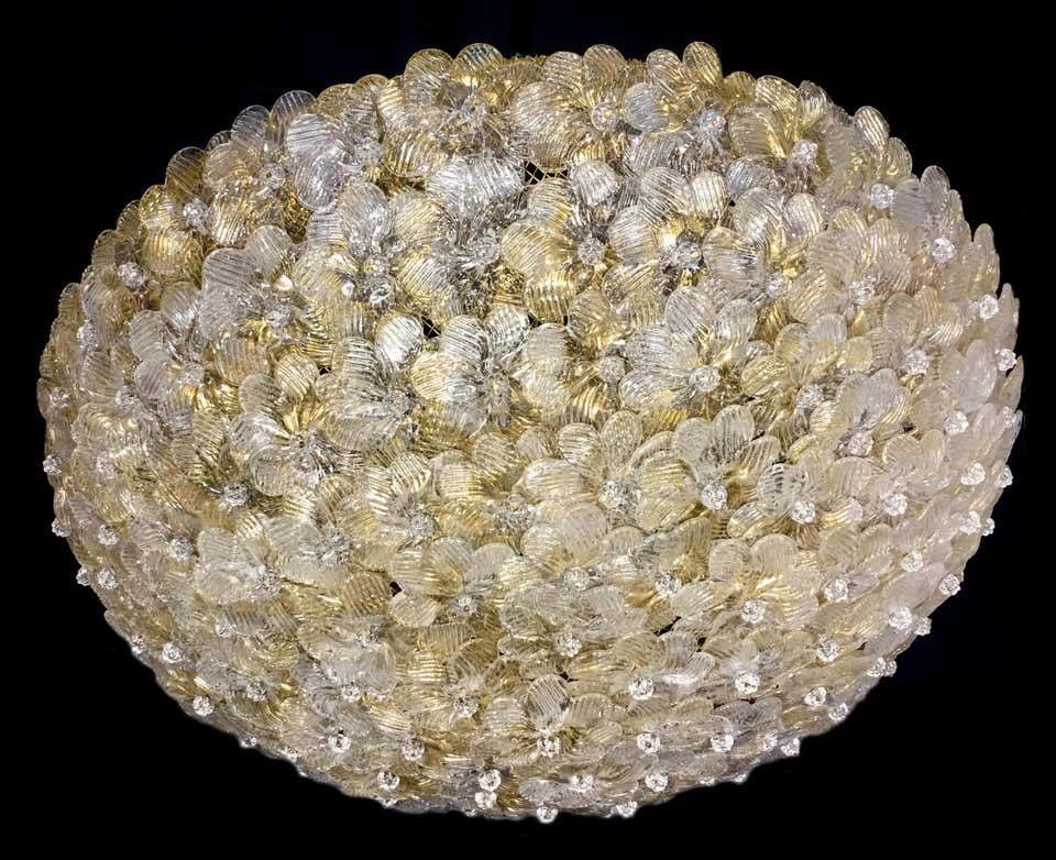 Ceiling Flowers Lamp By Barovier & Toso, Murano, 1980s photo furniture