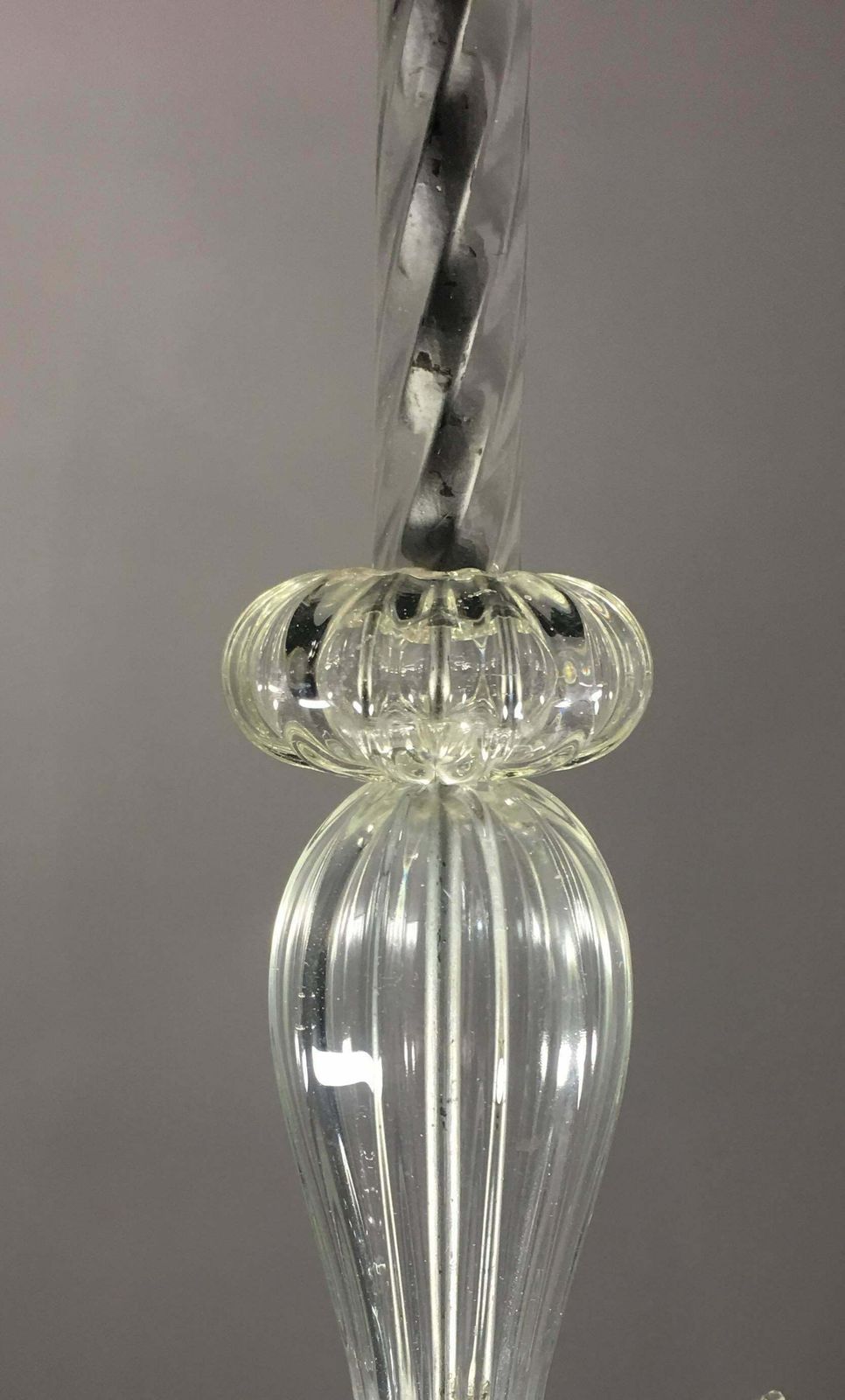 Liberty Chandelier By Ercole Barovier, Murano, 1940s photo vintage