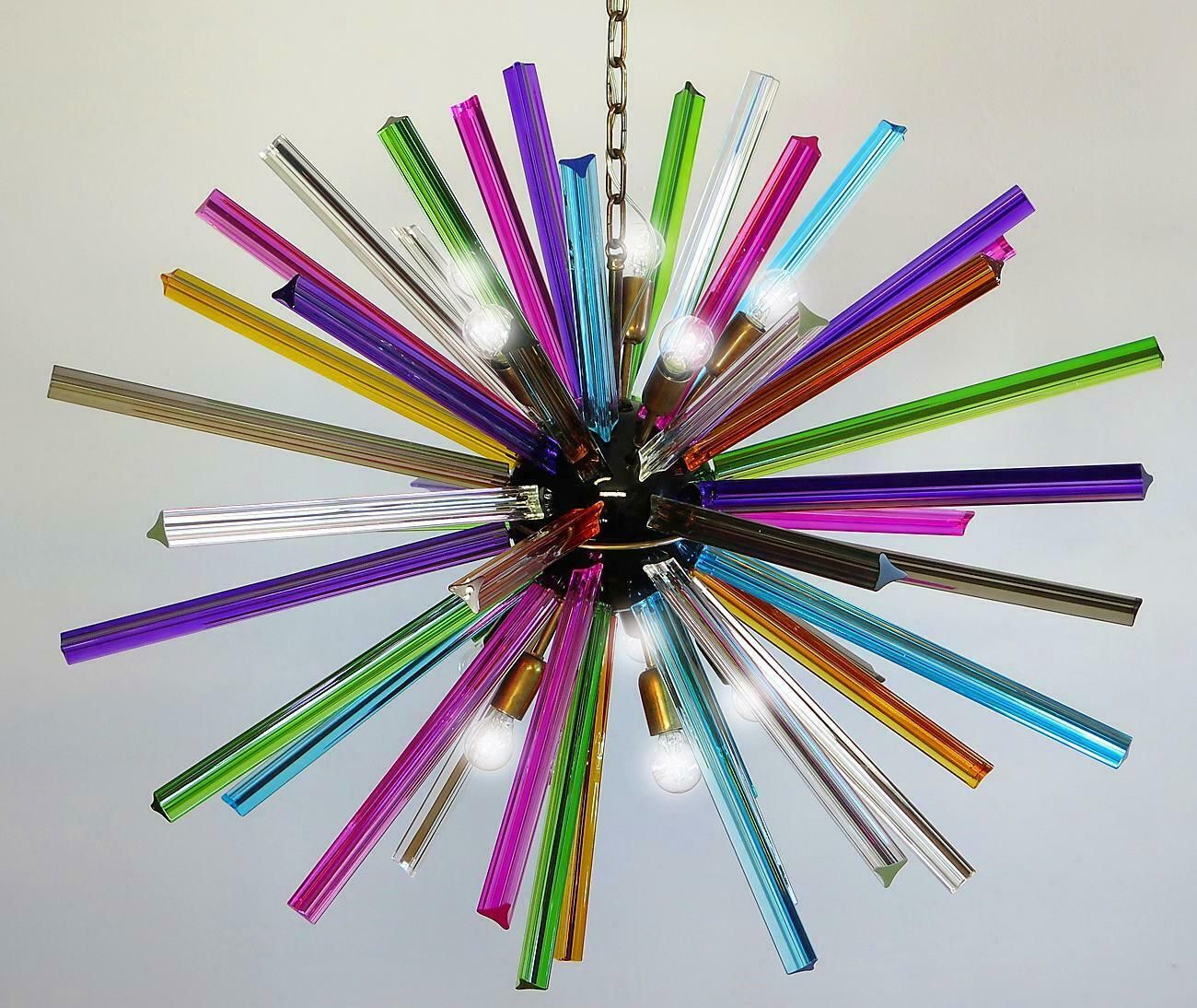 Sputnik Chandelier Multicoloured, Murano, Late 20th Century photo furniture