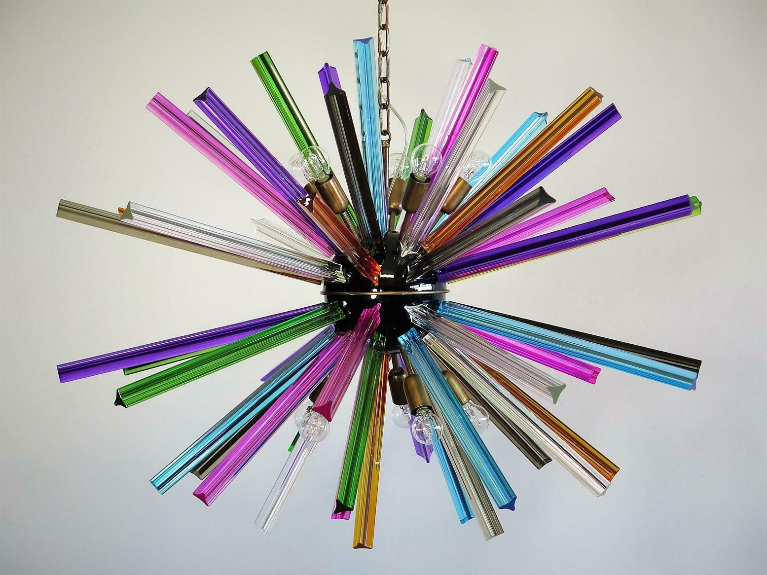 Sputnik Chandelier Multicoloured, Murano, Late 20th Century photo 1688.0