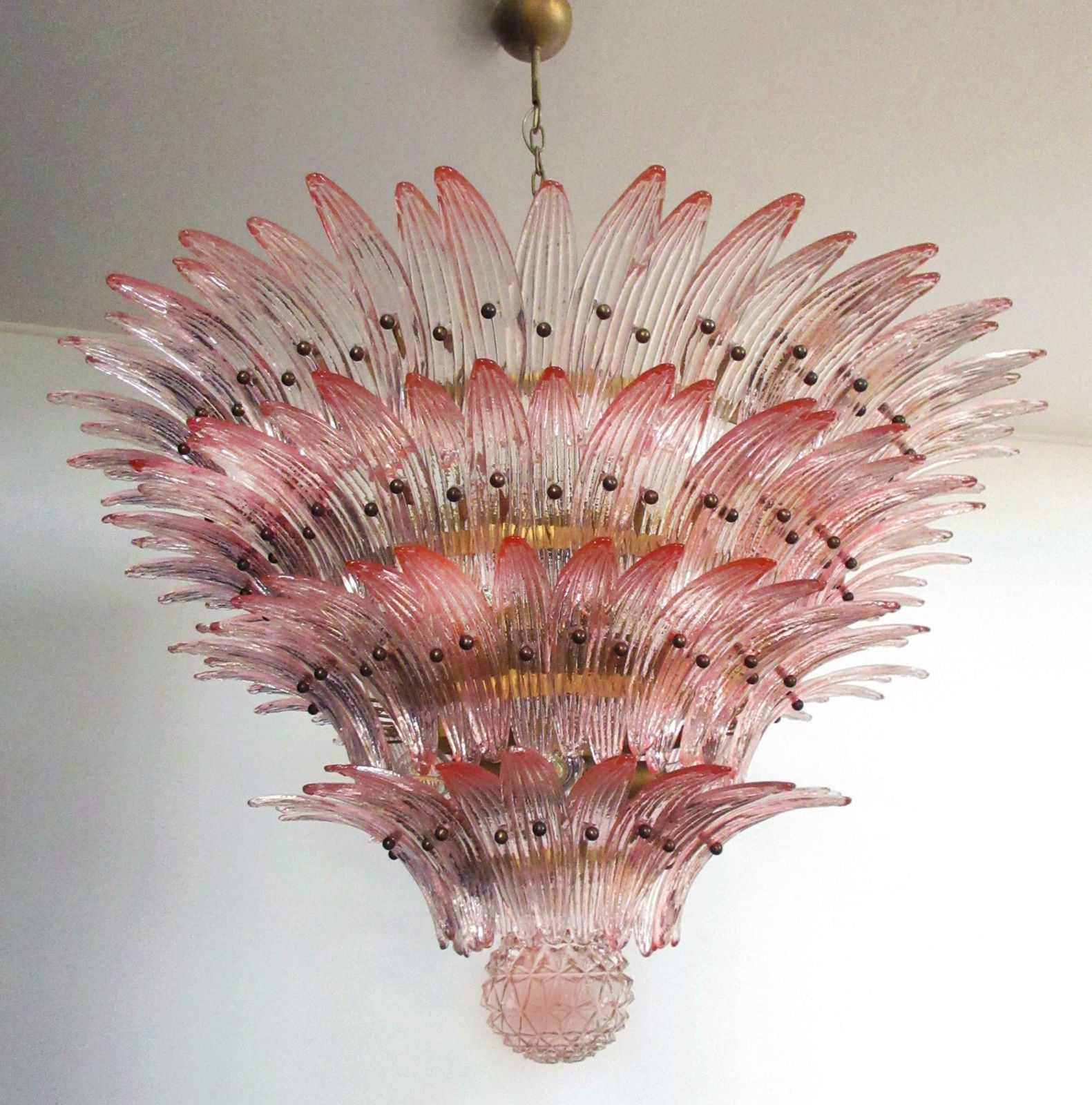 photo buy Pair Of Majestic Chandelier Pink Glasses, Murano