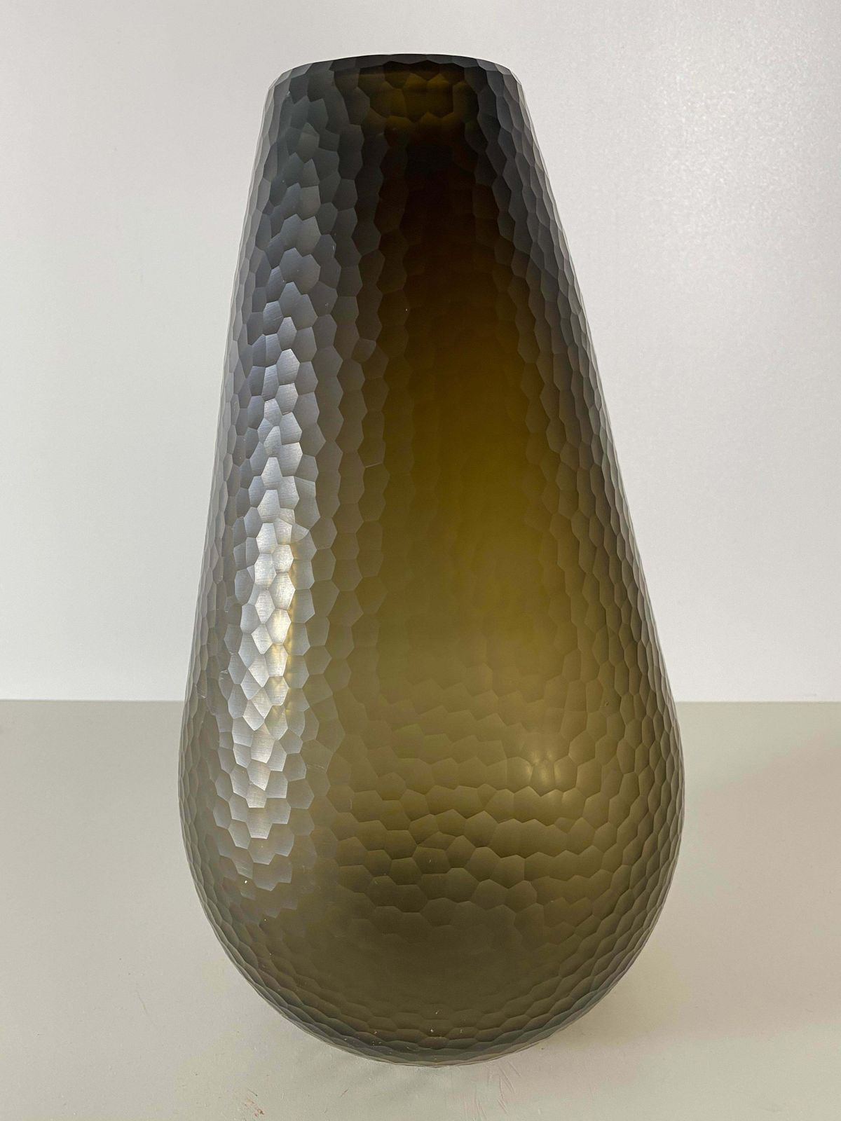 Battuto Nido D’ape Amber Vase Attributed To Carlo Scarpa, Murano, 1940 photo furniture