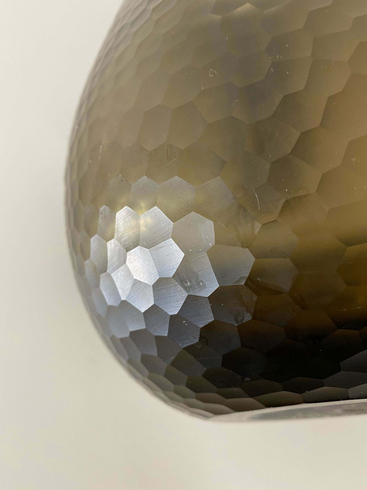 Home Decor Battuto Nido D’ape Amber Vase Attributed To Carlo Scarpa, Murano, 1940 photo