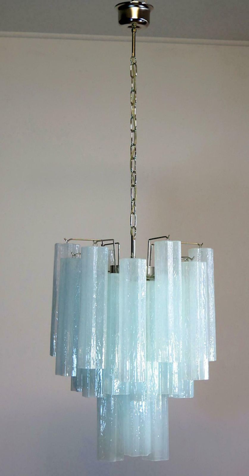 Pair Of 30 Tronchi Chandeliers In Toni Zuccheri Style For Venini, Murano photo 2423.0
