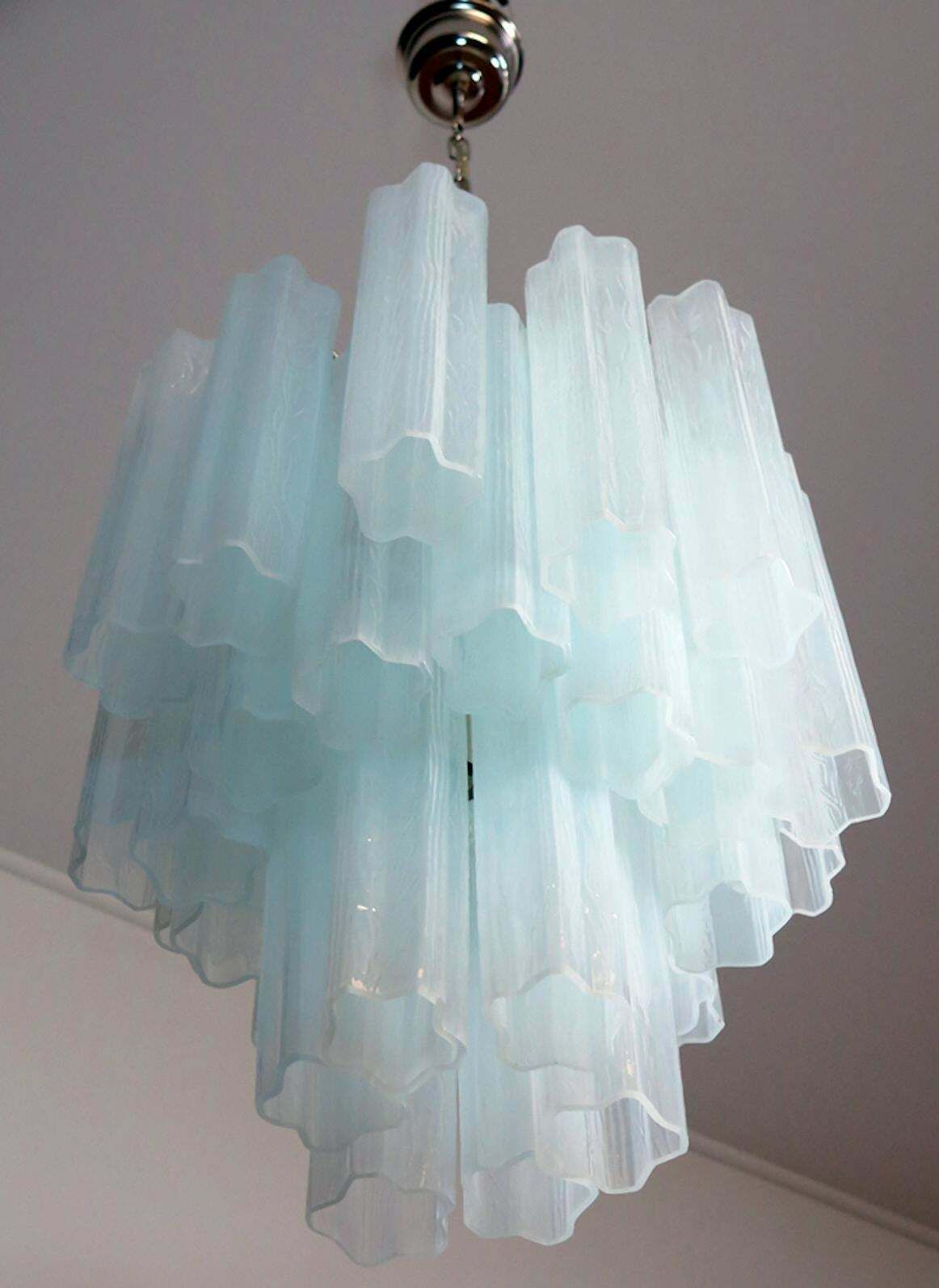 Pair Of 30 Tronchi Chandeliers In Toni Zuccheri Style For Venini, Murano photo vinterior