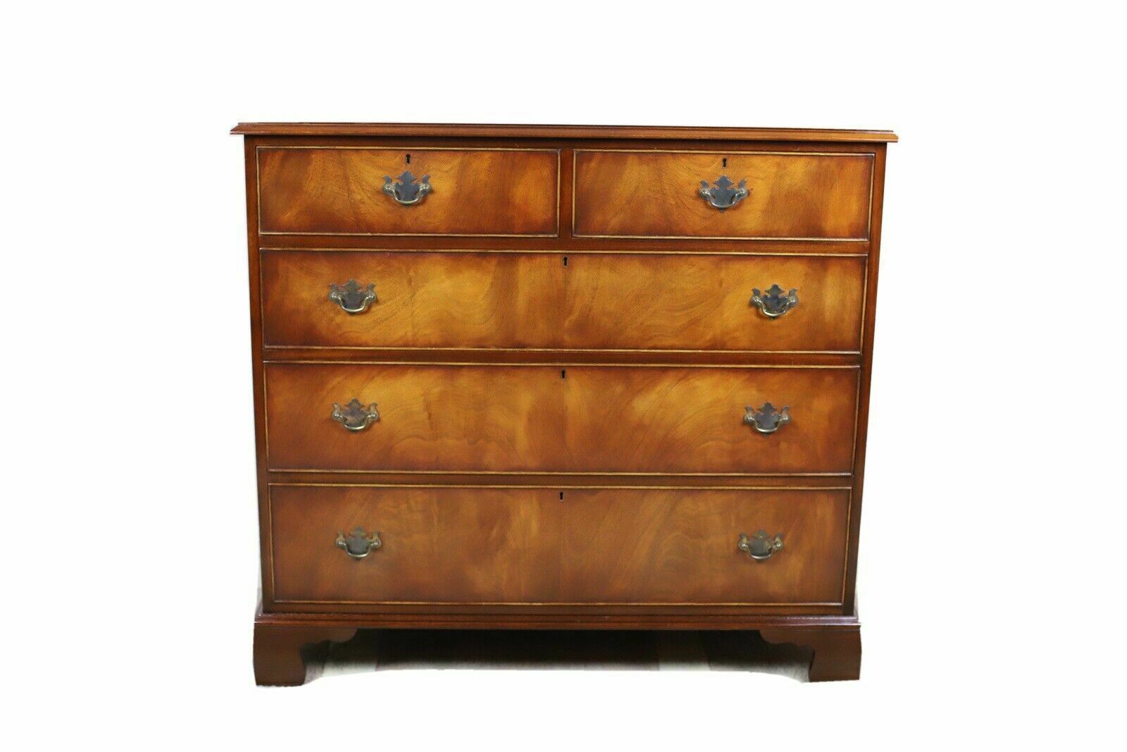 George  III Style  Mahogany Chest Of Drawers Made By Bevan Funell Reprodux