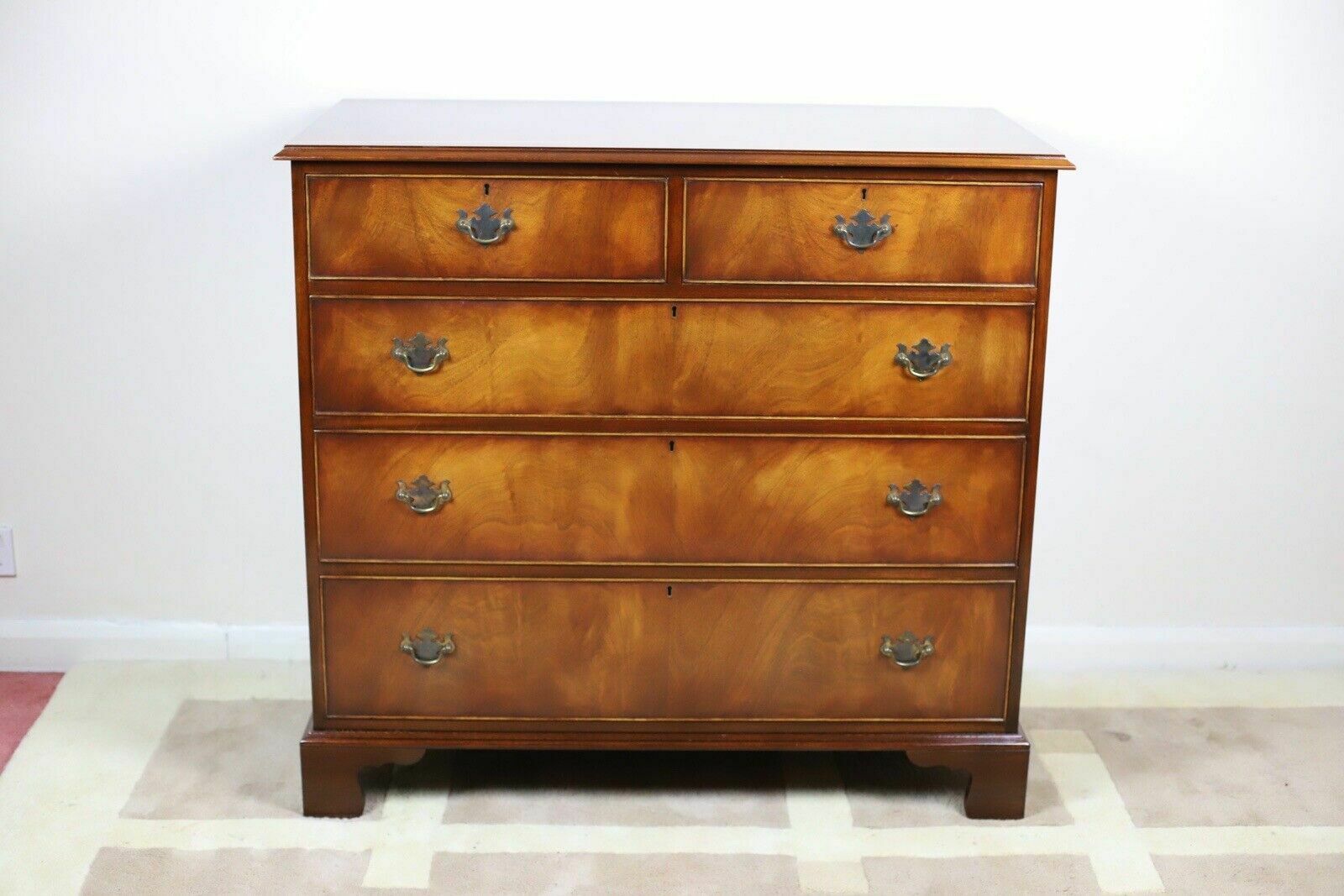 George  III Style  Mahogany Chest Of Drawers Made By Bevan Funell Reprodux photo furniture