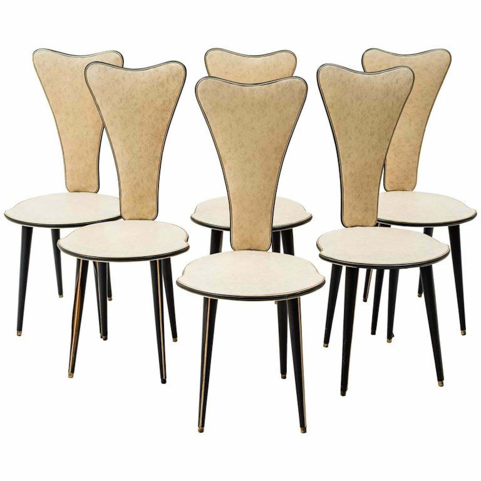 Set Of Six Chairs By Umberto Mascagni, 1950s photo furniture