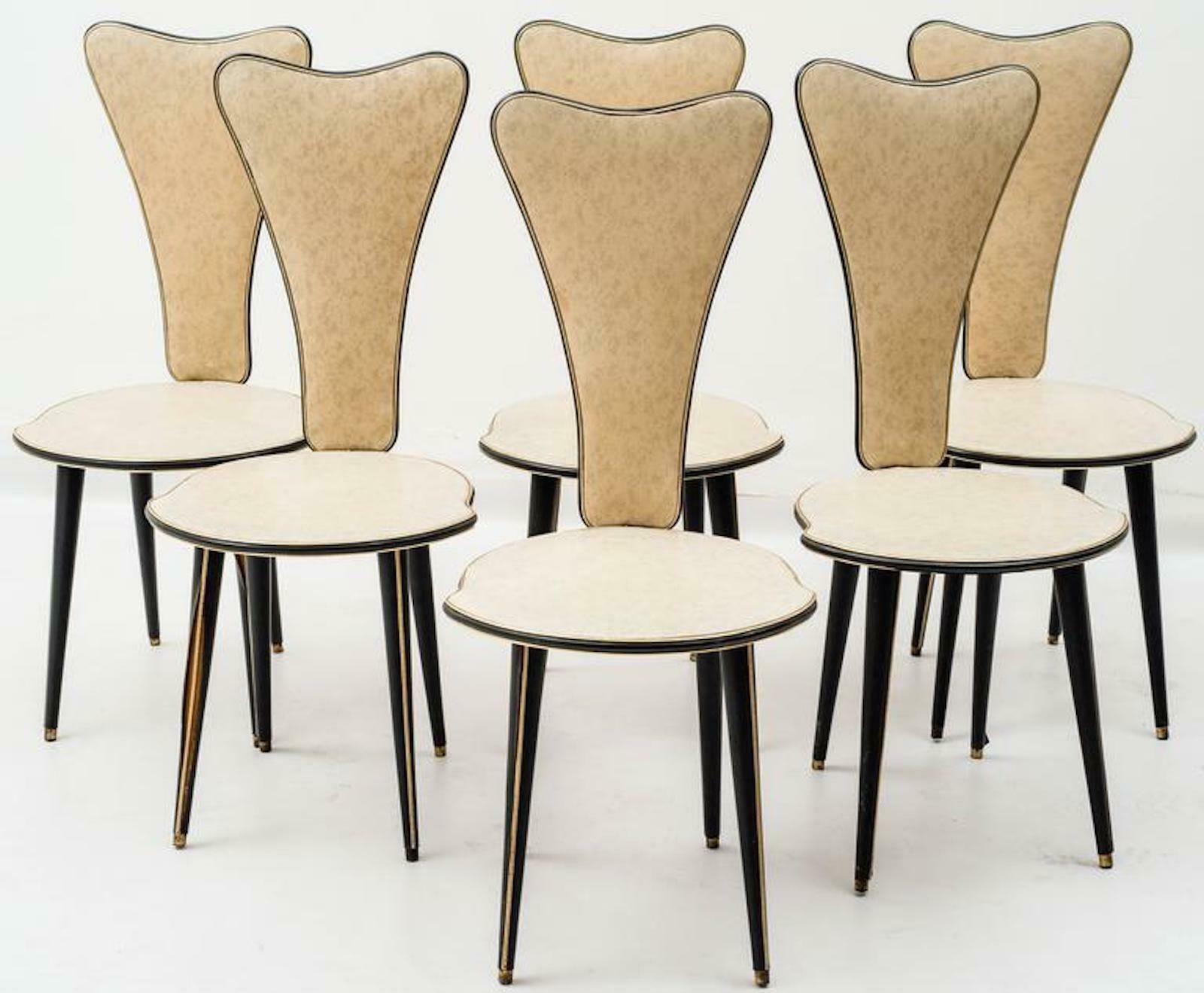 Set Of Six Chairs By Umberto Mascagni, 1950s photo 2419.0