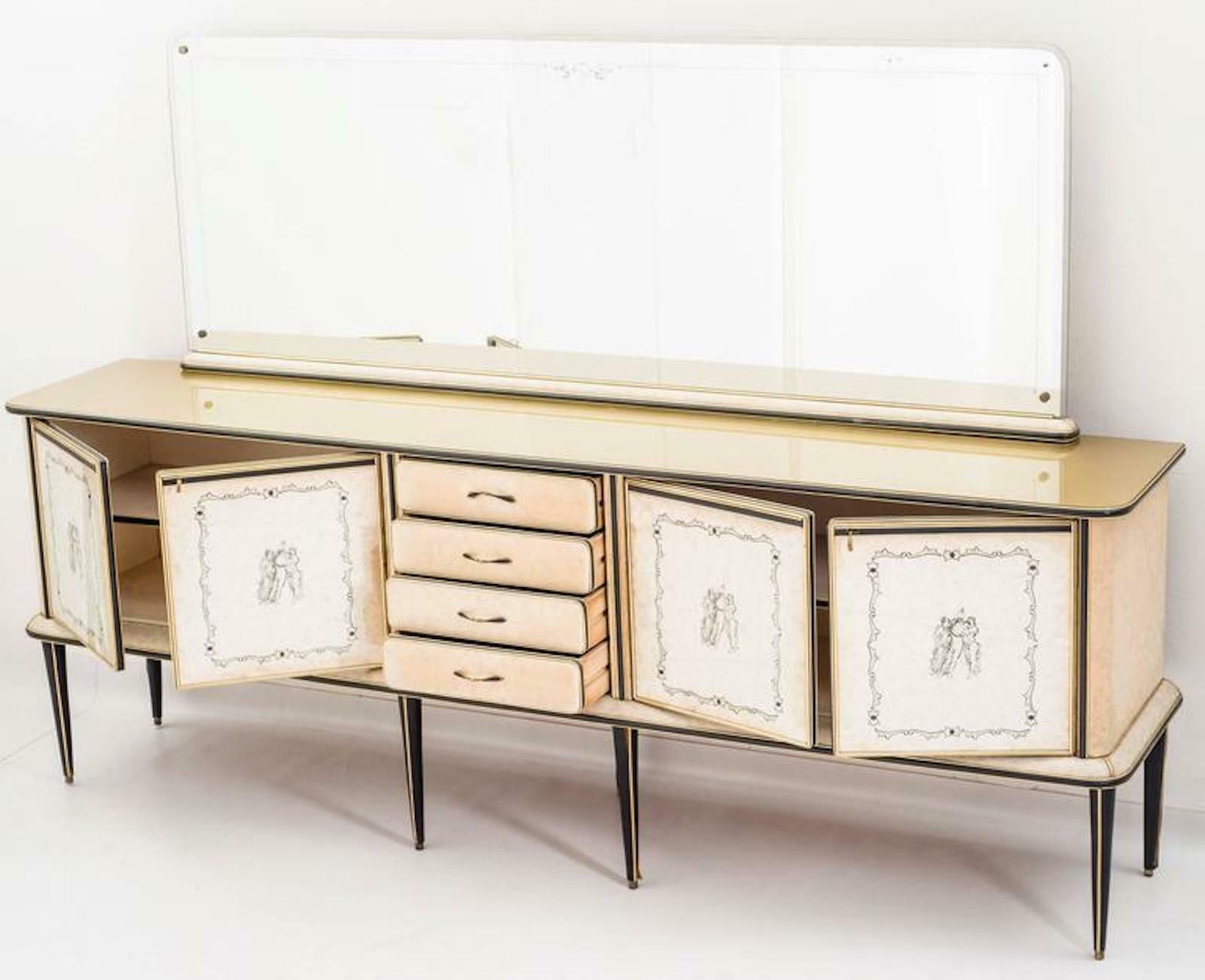 Sideboard By Umberto Mascagni, 1950s photo vintage