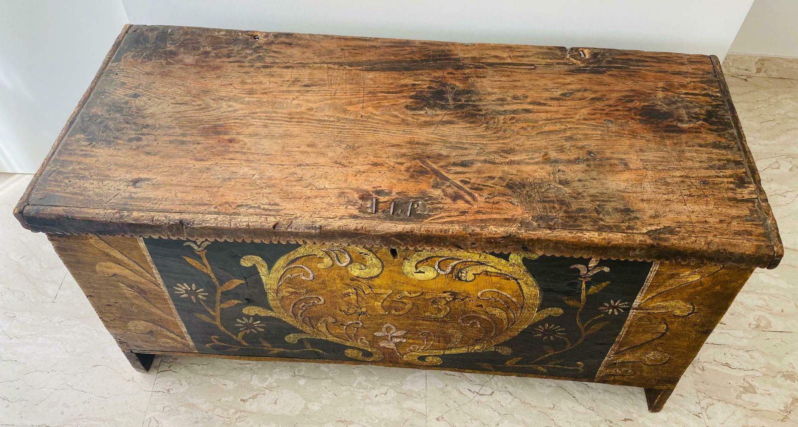 Gorgeous Antique Italian Wooden Case, 18th Century ''Year 1753'' photo 28209.0