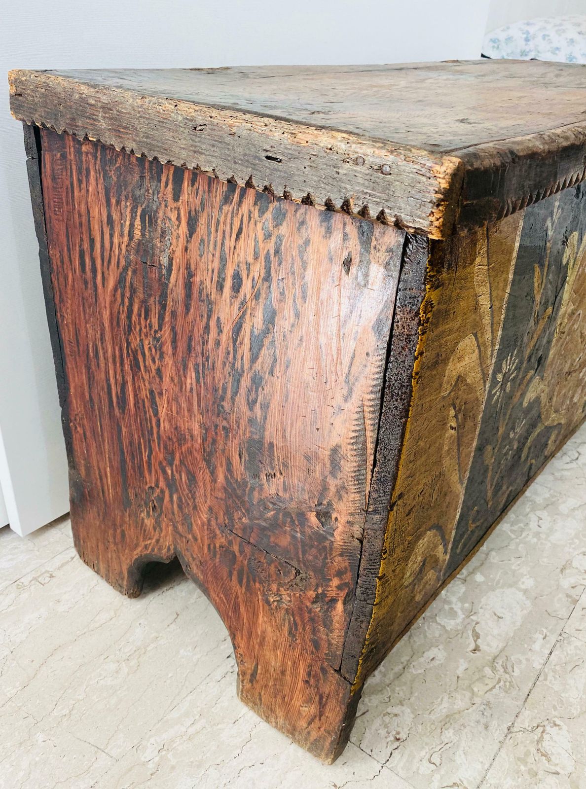 Gorgeous Antique Italian Wooden Case, 18th Century ''Year 1753'' photo buy