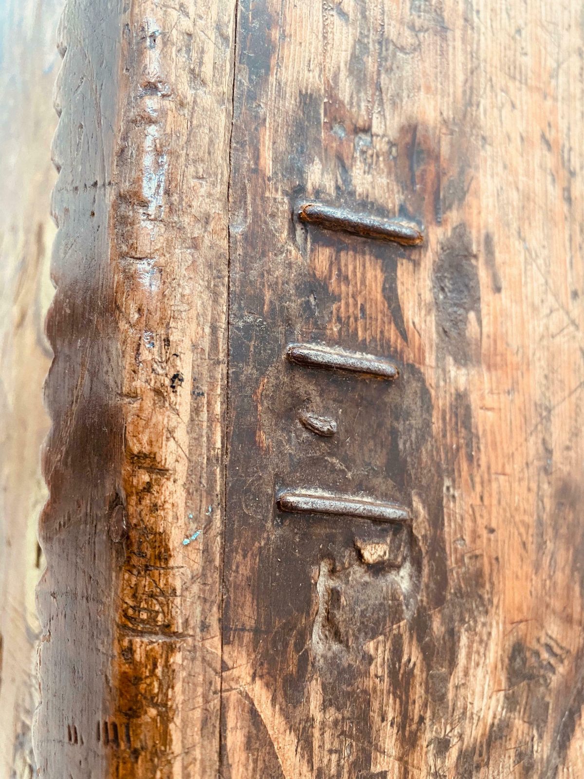 Gorgeous Antique Italian Wooden Case, 18th Century ''Year 1753'' photo vintage