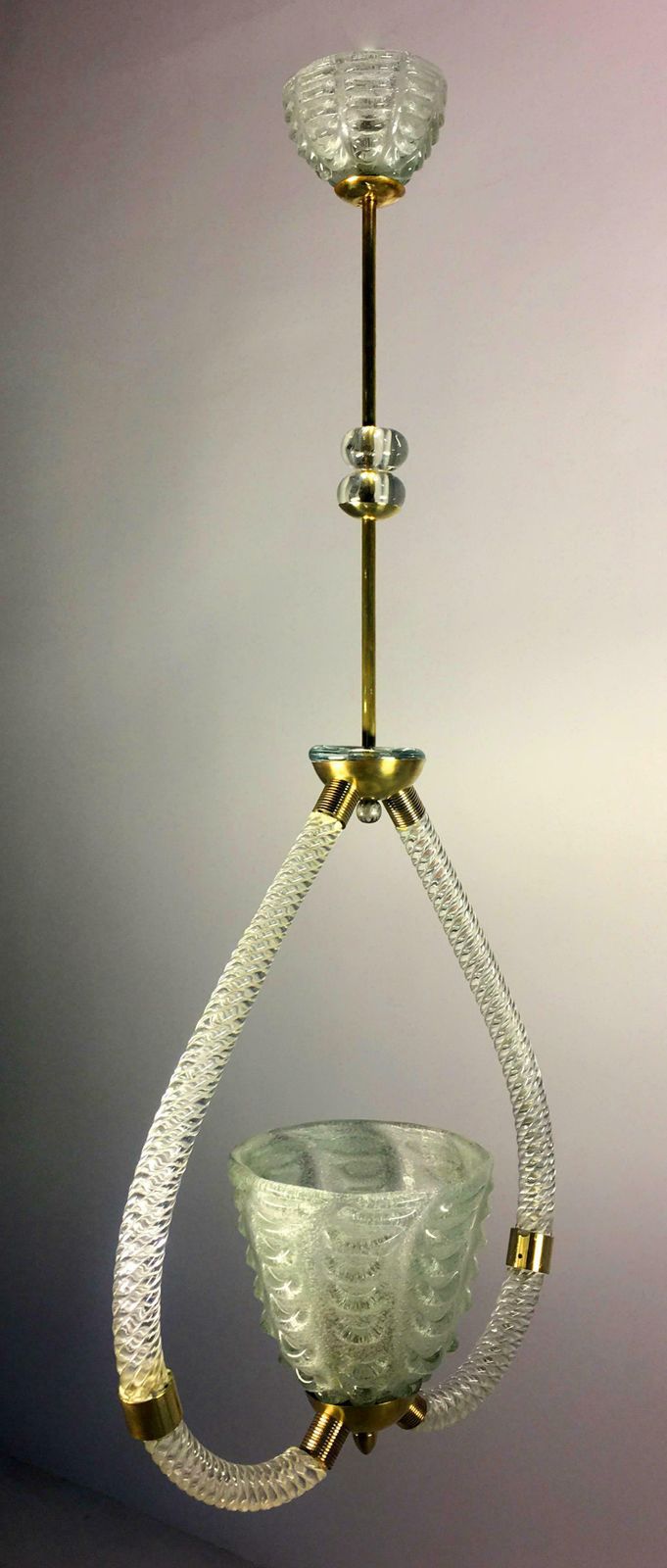 Art Deco Chandelier By Ercole Barovier, Murano, 1940s photo furniture
