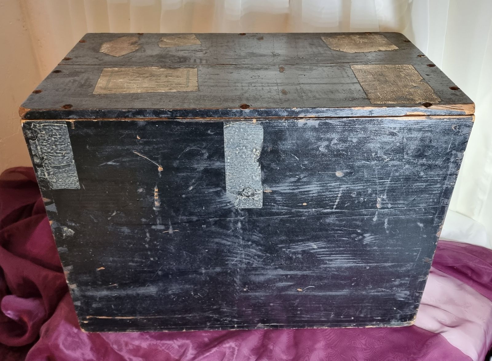 1930s Cabin Box From The Ss Tuscania With Original Labels photo 150.0