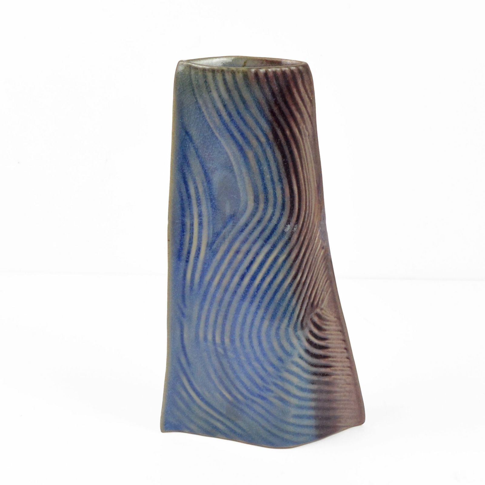 1985 Organic Modern Ceramic Vase Designed By Johann Van Loon Rosenthal Studio Line, Germany photo vinterior