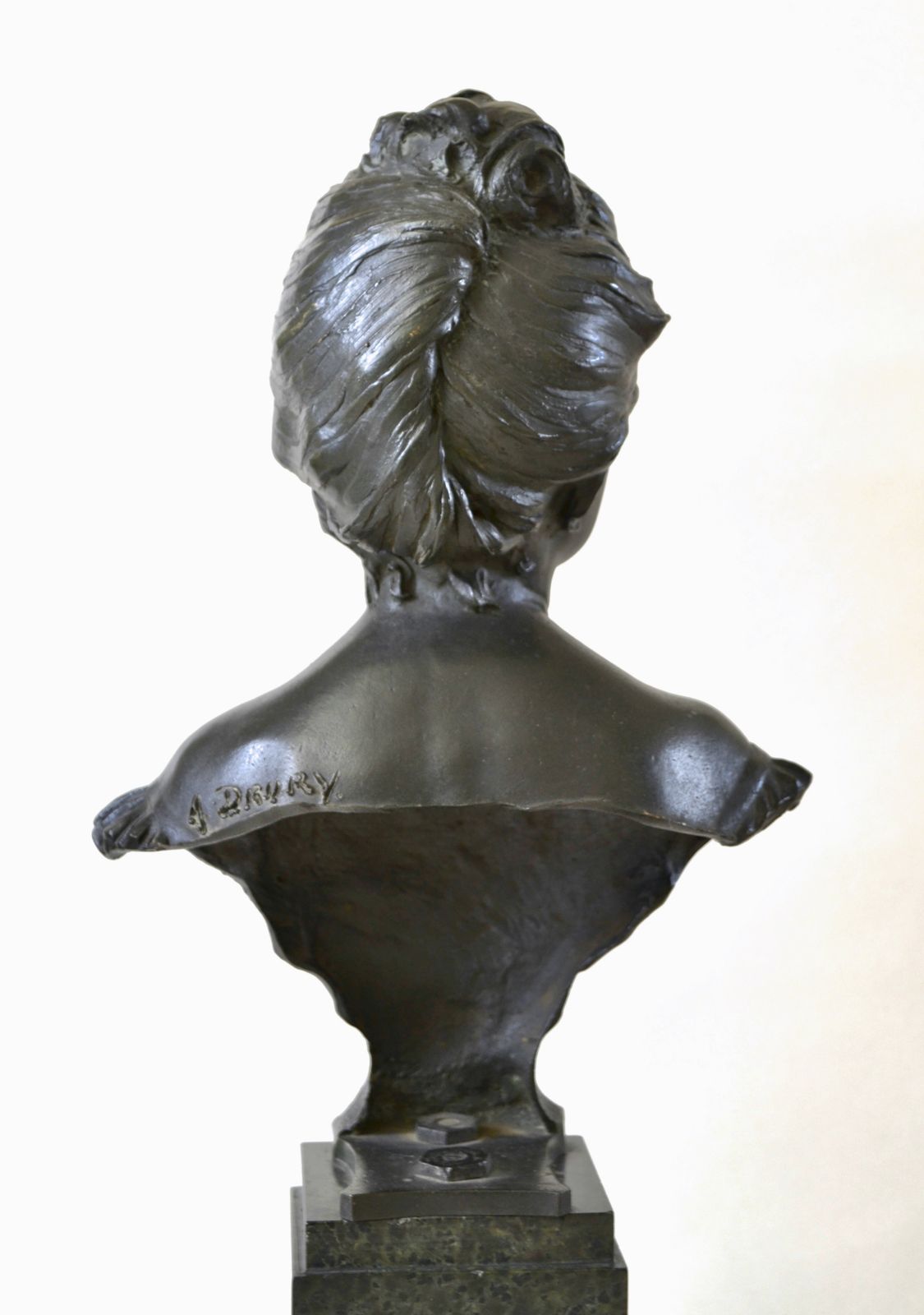 Alfred Drury Ra, The Age Of Innocence, Bronze Bust On Marble Base photo furniture