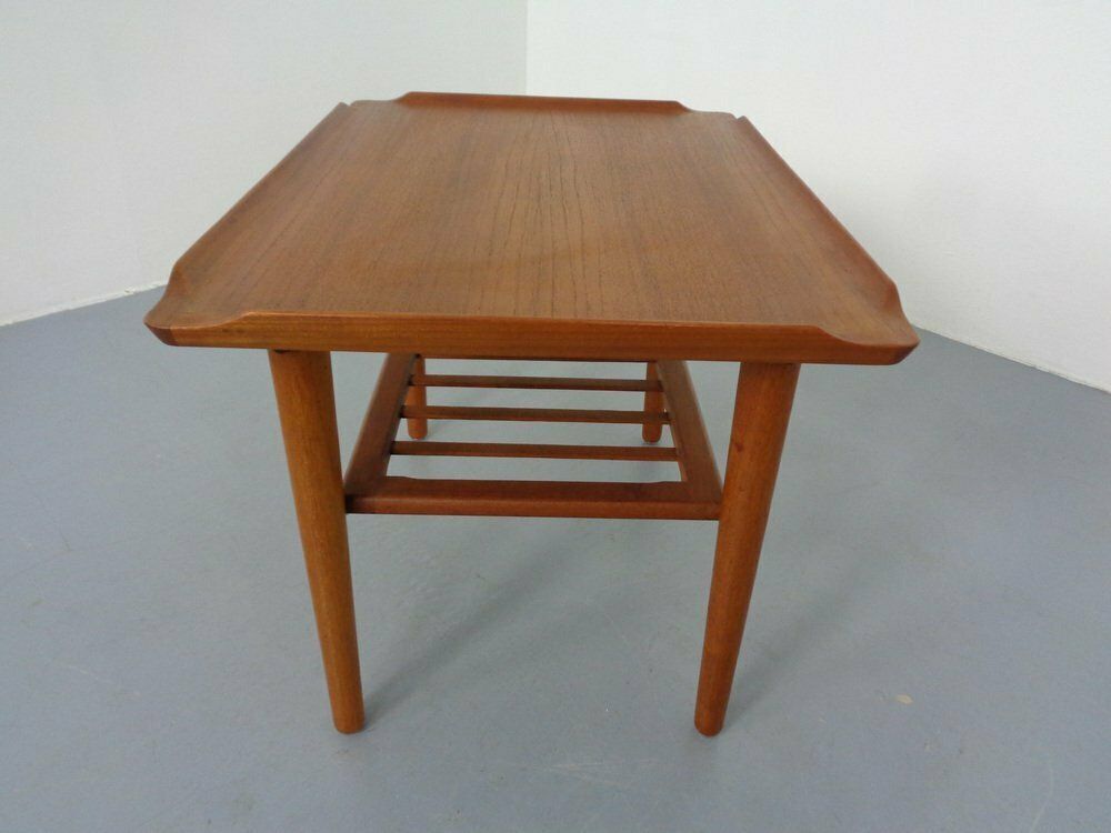 Teak Coffee Table By Holger Georg Jensen For Kubus, Denmark, 1960s photo 703.0