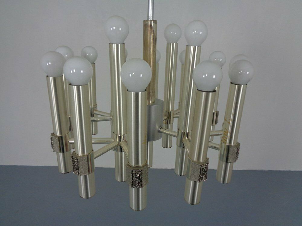 photo for sale Italian Sputnik Chandelier By Angelo Brotto For Esperia, 1960s